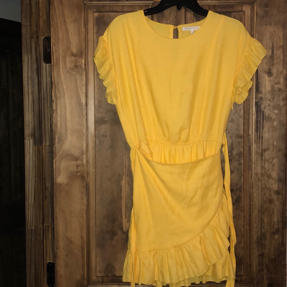 Yellow Wrap Dress